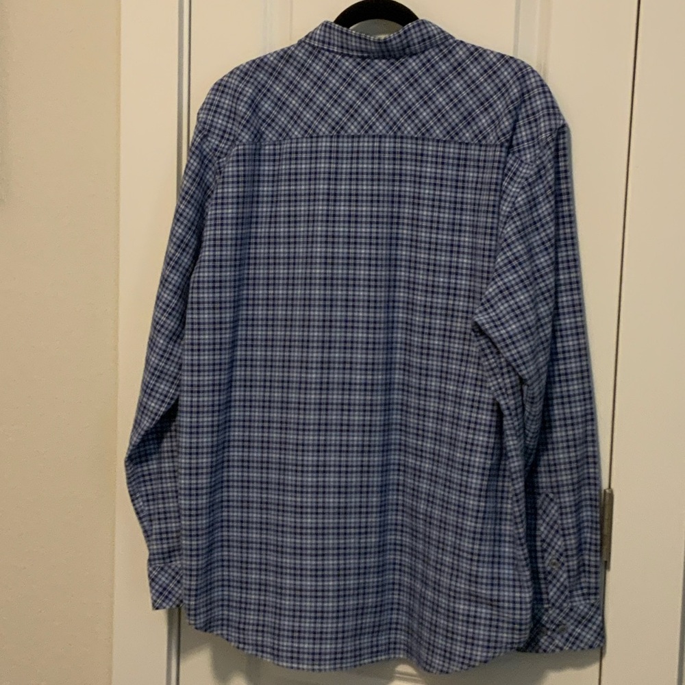 California Shirt Co. Men's Navy Plaid Shirt - Picture 2 of 4